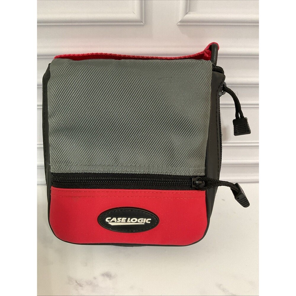 CD DVD Carry Storage Binder Holds 28 Case Logic Black Red Nylon Travel Case-20